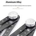 thumbnail image 7 of 6 Fold Angles Measuring Ruler Template Tool Portable Construction Angles Ruler, 7 of 7