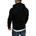 thumbnail image 3 of TIHLMK Hoodies for Men Summer Mens Pure Color Zipper Pullover Long Sleeve Hooded Sweatshirt Tops Blouse, 3 of 8