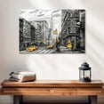 thumbnail image 2 of Elephant Stock Nyc Wall Art - Horizontal Canvas Wall Art - Living Room Wall Decor - City Canvas - Orange And Gray Decor - 24" x 16", 2 of 8