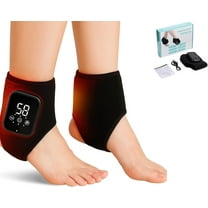 Vita Feet Relieve,2026 Upgrade Vita Feet Relief Massager,Triple Method Massager with 3 Vibration Modes & 5 Heat Levels,Wireless Heated Foot & Ankle Wrap,for Neuropathy (Black-1Pcs