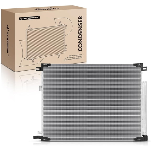 A-Premium Air Conditioning A/C Condenser Compatible with Toyota Highlander 2020 2021 2022, 2.5L 3.5L, Replace # 884A00E010, 884A00E060