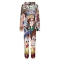 thumbnail image 5 of Gravity Falls Womens Mens Hooded Jumpsuit - Zip Up One Piece Pajamas Soft Cozy Winter Warm Plush Loungewear, 5 of 8