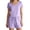 Light Violet, variant on Womens Pajamas Women's Summer Cool Thin Nylon Loungewear Set Round Neck Short Sleeve Shorts Ruffles Solid Color with Polka Dot Details Green L