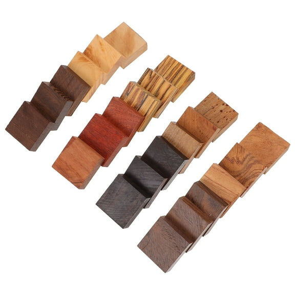 SOPOTUTU 24-Piece Wood Carving Blocks for Wooden Jewelry and , Synthetic Material Crafting Kit