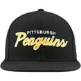 thumbnail image 2 of Men's Mitchell & Ness Black Pittsburgh Penguins Core Team Script 2.0 Snapback Hat, 2 of 5
