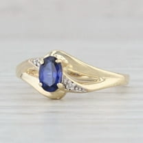 2Ct Oval Cut Simulated Sapphire Women's Wedding Band Ring 14k Yellow Gold Plated