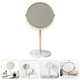 thumbnail image 4 of 1Pc Marble Makeup Mirror for Desktop Girls Golden Cosmetics Mirror, 4 of 8