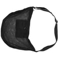 thumbnail image 2 of 1Pack Black Mesh Cloth Single Ball Bag for Basketball with Adjustable Strap Portable Simple Design, 2 of 8