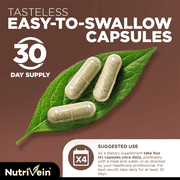 Nutrivein Mushroom Complex Supplement Cordyceps Capsules - 2600mg - 120 Capsules