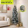 thumbnail image 3 of Árbol De Navidad Nevado Noble pine Slim tipo lápiz Ramas Premium Material Polietileno (PE) Pino Navideño 220 Cm De Alto + maleta transportadora Christmas Tree Artego, 3 of 6