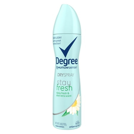 Aloe Vera Gel Deodorant Stick - Degree for Women Stay Fresh Antiperspirant Deodorant Dry Spray Daisy Fresh & Aloe Vera 3.8 oz