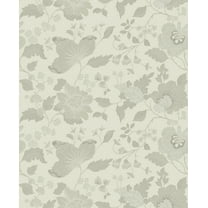 Sirpi Wallcoverings Vittoria White Floral Wallpaper
