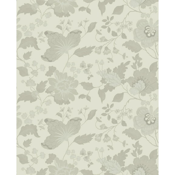 Sirpi Wallcoverings Vittoria White Floral Wallpaper