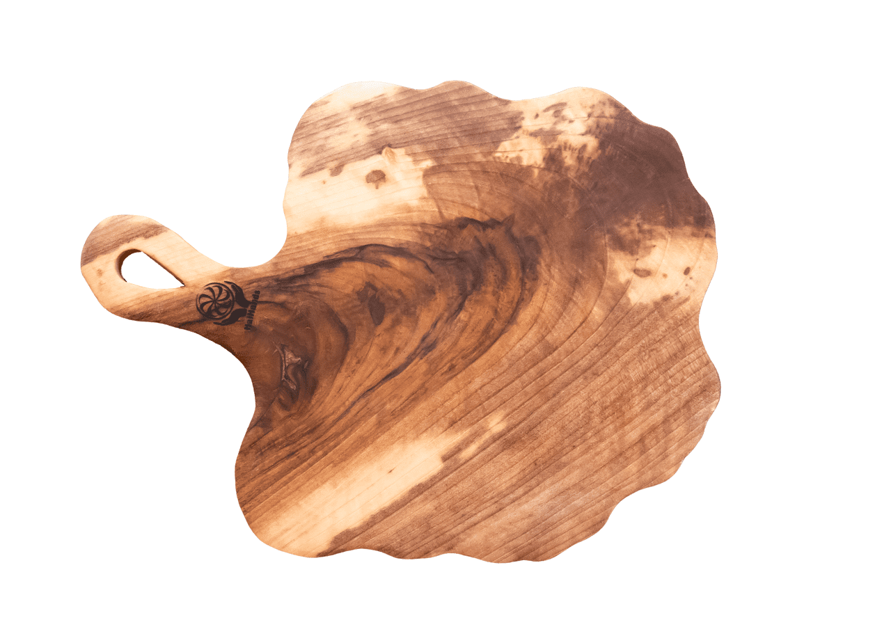 Cutting Board, Beechwood With Hanging Handle and Unique Design