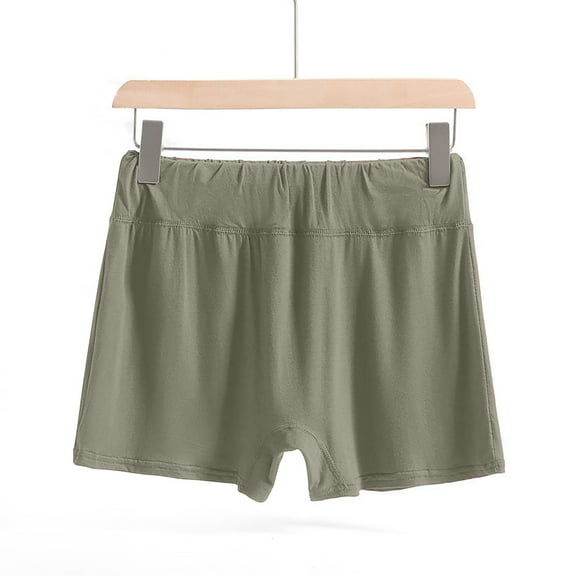 Royisotas Women Shorts Plus Tummy Control Loose Casual Summer Home Shorts High Waist Solid Color Shorts