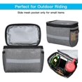 thumbnail image 3 of Bolsa para manillar de bicicleta, cesta impermeable para ciclismo con refrigeración por pantalla táctil, bolsa frontal para bicicleta con bolsa de malla (gris) Rojo Verde Cocina, Decoración y Otros, 3 of 5
