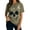 Green, variant on Summer Womens Short Sleeve Cotton Graphic Shirts Crewneck Tees Skull Distressed T Shirt Loose Casual Tops