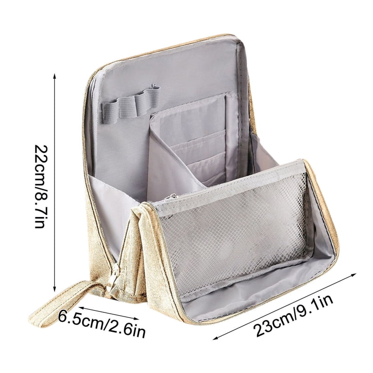 11 inch travel bag toiletry XiYing Multi-Purpose Large Capacity Clothing Portable Waterproof Toiletry  Bag Standing Up Makeup Bag with Multiple Compartments 11 X 7 X 5 Inch  Travel