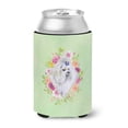 thumbnail image 1 of ""Caroline'S Treasures Ck4319Cc Lata O Botella De Flores Verdes Maltesas Abrazando Bebidas Frías-Koozies 12 Oz Multicolor"", 1 of 1