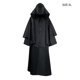 thumbnail image 4 of Capa de Halloween Unisex de Manga Larga con Capucha Color Sólido Disfraz Negro SG, 4 of 6