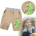 thumbnail image 2 of adviicd Toddler Boys Shorts Boys Athletic Shorts Kids Youth Summer Shorts Running Hiking Casual with Pockets (Khaki,4-5 Years), 2 of 7