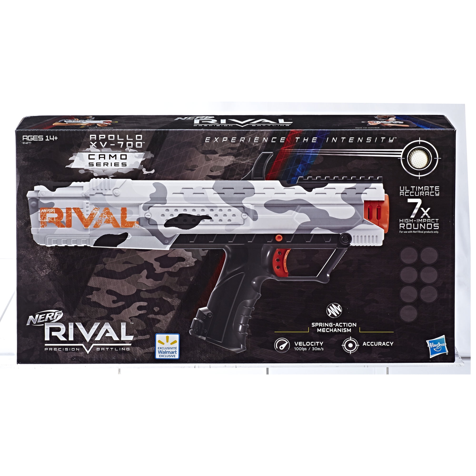 Nerf Rival Apollo XV-700 Team Red Toy Blaster with 7 Ball Dart Rounds for  Ages 14 and Up