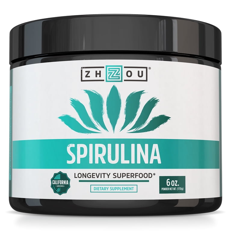 Zhou Nutrition Spirulina Powder, California Grown, 6 oz photo 1