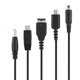 thumbnail image 3 of Cargador USB 5 en 1 para Nintendo NDS Ll XL 3DS Wii U PSP Cable de carga multifunción, 3 of 8