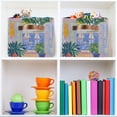 thumbnail image 6 of Yayeee 2 Pack Canvas Storage Basket with Handles for Shelves Fabric Bins Closet Organizer, Seaside Boat, 6 of 8