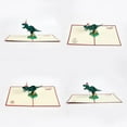 thumbnail image 2 of POINTERTECK 3D Dinosaur Happy Birthday Card Tyrannosaurus Card Kid Funny Greeting Cards, 2 of 6