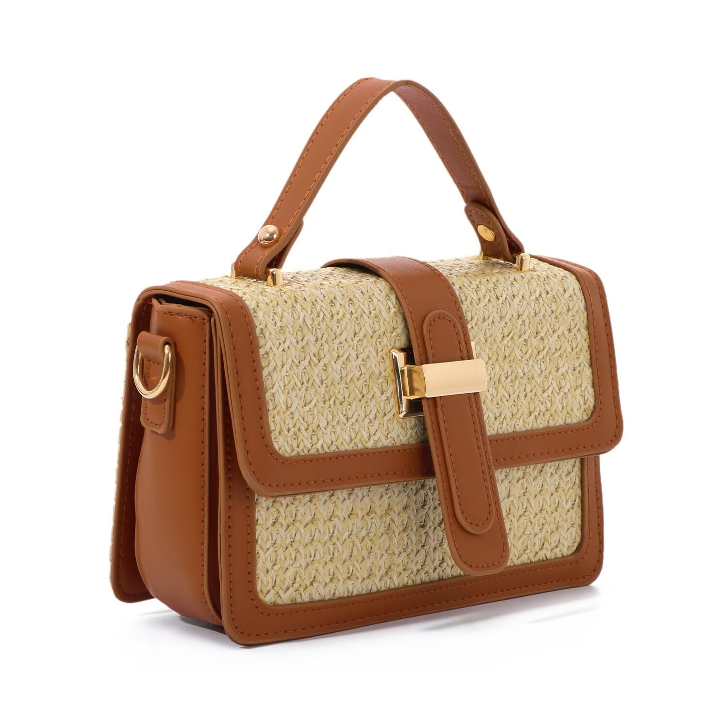 Summer Purse for Women 2025 Woven Vacation Handbags Straw Crossbody Bag for Spring Beach