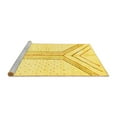 thumbnail image 2 of Ahgly Company Machine Washable Indoor Square Solid Yellow Modern Area Rugs, 8' Square, 2 of 4