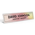 thumbnail image 1 of Printtoo Personalized Desk Name Plate Pretty Watercolor Custom Acrylic Office Desk Name Plate Accessory 2x10 Inches, 1 of 5