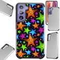 thumbnail image 1 of Compatible with Samsung Galaxy S21 FE 5G (2021) Hybrid Fusion Guard Phone Case Cover (Orange Starlight), 1 of 1
