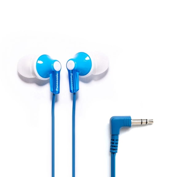 Panasonic ErgoFit Earphones, Neodymium Drivers, RP-HJE120 (Blue), RP-HJE120-A