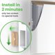 thumbnail image 5 of EnviMAX - Calentadores de pared eléctricos enchufables para habitaciones grandes, 1000 vatios, calefacción 24/7 con protección de sensor de seguridad, diseño patentado silencioso sin ventilador, fácil, 5 of 5