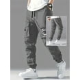 thumbnail image 2 of Straight Ankle Tied Wear-resistant Overalls Casual Pants, 2 of 10