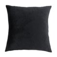 thumbnail image 1 of 45x45cm Solide Velours Coussin Décor Noir, 1 of 8