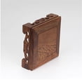 thumbnail image 4 of Base cuadrada tallada en madera de secuoya for decoración del hogar, jarrones, plantas, esculturas y soportes de exhibición., 4 of 7