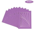 thumbnail image 2 of Dark Purple Acid Free 12x18 Picture Frame Mats with White Core Bevel Cut for 11x14 Pictures - Fits, 2 of 4