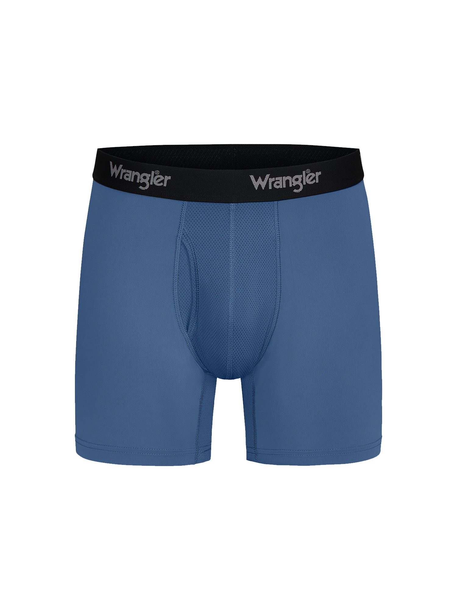 Wrangler Cool Carpenter 6" Boxer Briefs Men's Underwear, 3XL, Navy/Federal Blue/Charcoal, 3-Pack