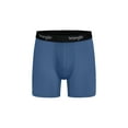 thumbnail image 4 of Wrangler Cool Carpenter 6" Boxer Briefs Men's Underwear, Large, Navy/Federal Blue/Charcoal, 3-Pack, 4 of 8