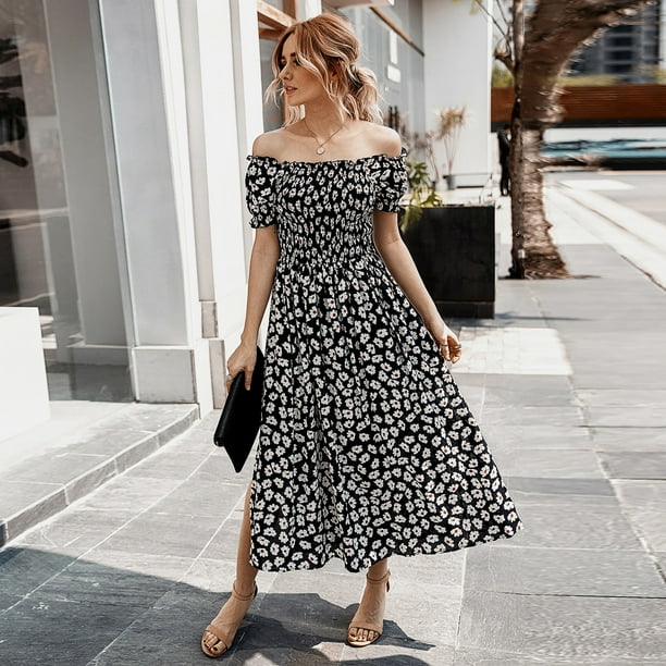 Off shoulder summer dresses hot sale uk