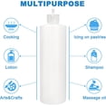 12 Pack 16oz Plastic Squeeze Bottle with 24 Caps in 2 Styles ...