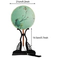 thumbnail image 3 of Round Double-Sided Pattern Chinese Ancient Hand Fan Dance Handheld Fan Bamboo Handle with Tassel Home Decoration, 3 of 6