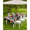 thumbnail image 4 of Fsddascl Orange Leaves Truck Outdoor Tablecloth - 60x84 Inch Rectangle Dining Table Cover, Forest Tree Waterproof Outdoor Table Cloth with Umbrella Hole & Zipper for Picnic/Patio/Party, 4 of 7