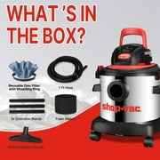 Shop-Vac 4 Gallon 2.5 Peak HP Stainless Steel Wet Dry Vacuum