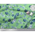 thumbnail image 2 of Soimoi Silk Fabric Leaves & Floral Artistic Print Fabric by Yard 42 Inch Wide, 2 of 5