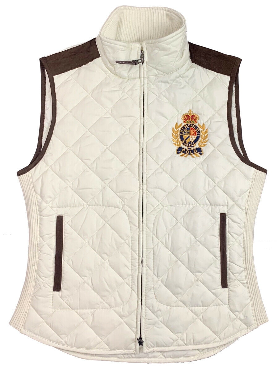 Polo Ralph Lauren Ralph Lauren Polo Womens Leather Trimmed Quilted