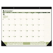 At-A-Glance SK32G00 Recycled Monthly Two-Color Desk Pad Calendar  12 Month (Jan-Dec)  22 x 17